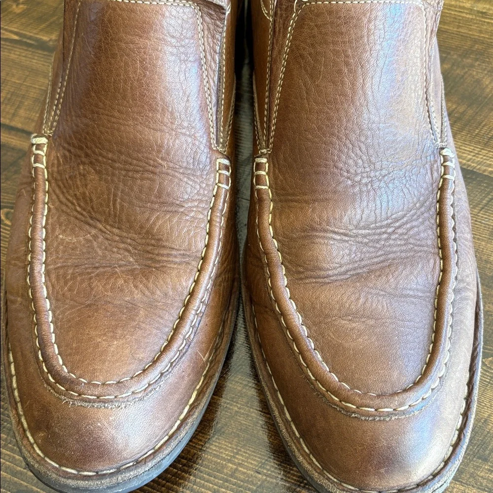 Cole Haan Brown Leather Slip-On Loafers